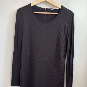 Max Mara Side-Ruched Midi Dress SZ 8